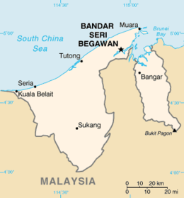 Brunei - Mappa