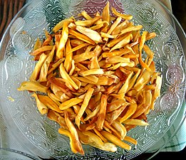 Jackfruit fried in coconut oil from Kerala, India