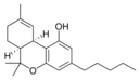 Strukturformel cis-Δ9-Tetrahydrocannabinol