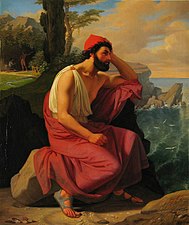Ulysses on Calypso's island by Ditlev Blunck (1830)