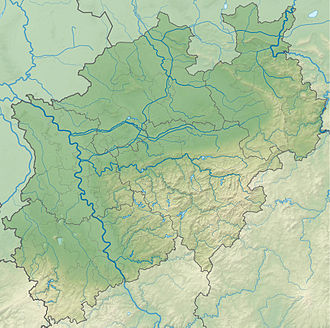 Gelsenkirchen na karće Sewjerorynsko-Westfalskeje