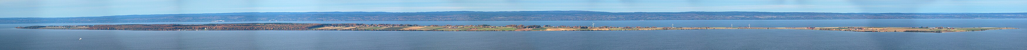 Panorama över Visingsö från Brahehus.