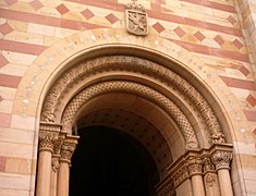 Entrance into Speyer Cathedral, Germany