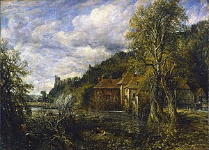 Arundel Mill and Castle, oil on canvas, 1837.