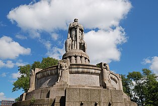 Bismarck-Denkmal in Hamburg, 1906