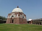 Tomb of Ghiyasuddin Tughlaq. walls and bastions, gates and cause way including the tomb of Dad Khan.