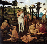 Piero di Cosimo, Vulcano ed Eolo maestri dell'umanità (National Gallery of Canada, Ottawa)