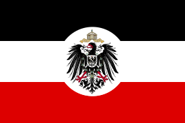 Flag of the Reich Colonial Office, used in German South-West Africa from 24 April 1884 to 9 July 1915.