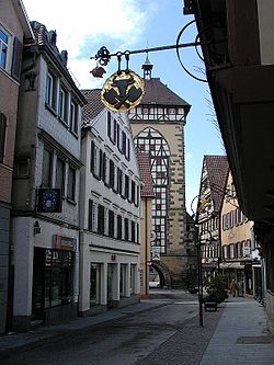 Pogled sa ulica Reutlingena