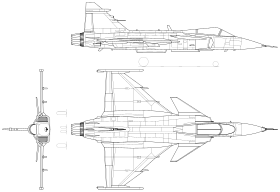 vue en plan de l’avion