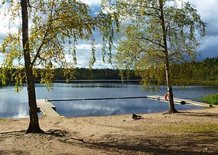 Badet vid Strålsjön
