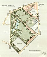 Fælledparken 1908 af J.J. Voigt.