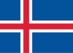 Bandera de Selecció de futbol d'Islàndia