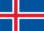 Islands flagga skapades 1906 men blev inte nationsflagga förrän vid självständigheten 1944.