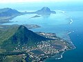 Photographia aerial del insula de Mauritio