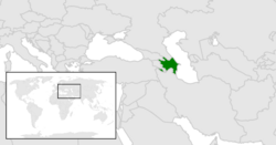 Lage von Aserbaidschan