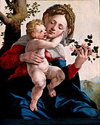 Мадонна с дикими розами. 1530. Дерево, масло. Центральный музей, Утрехт