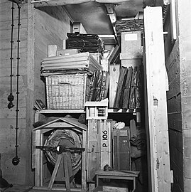 La Ronde de nuit enroulée (en bas à gauche) à la Montagne Saint-Pierre, 1942 à 1945.