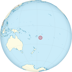 Местоположение протектората Королевство Тонга