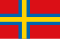 Az ún. västerhamni zászló: 1953. novemberében terjesztették elő az ålandi nyugati öböl térségében élők (a Västerhamn jelentése svédül nyugati öböl)