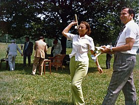 Ion Iliescu în 1976 împreună cu Elena Ceaușescu