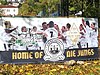 Banner am Liqui-Moly-Stadion in Eichstätt