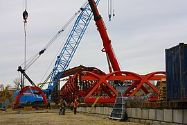 Assembly of the segments in Calgary