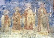 Prins se familie, suidelike muur van die skip, omstreeks 1000.