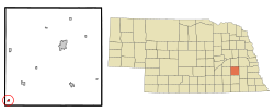 Location of Cordova, Nebraska