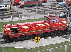 Тепловоз ТМЭ1-008 железных дорог Белоруссии в Минске
