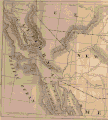 Image 7Map of the Butterfield Overland Mail routes through California, c. 1858. (from History of California)