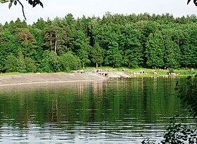 Водохранилище Дрозды. Плотина в северо-восточной части