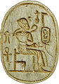 Скарабей-печатка с изображением фараона. Художественный музей Уолтерс