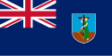 以英国蓝船旗为基础加上蒙特塞拉特的徽章