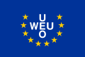 Bandeira da União Europeia Ocidental de 1993 a 2011.