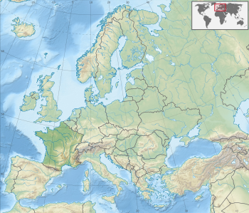 Местоположение на Франция в Европа.