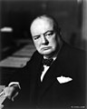 Winston Churchill, écrivain et Premier ministre britannique.