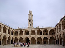 Caravasar de los pilares, en Acre, Israel.