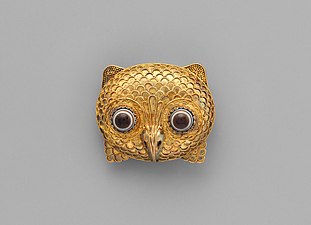 2- Broche "tête de hibou"