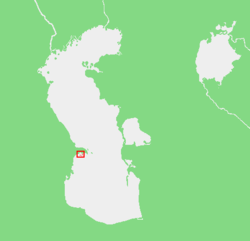 جایگاه جزیره در نقشه