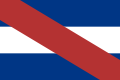 Baner Artigas a ddefnyddiwyd yng nghyfnod y "Liga Federal" (1815-1820)