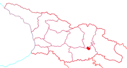 Lokasi Tbilisi di Georgia