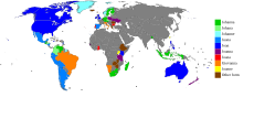 Land hvor Johanna (grønt) er mye brukt