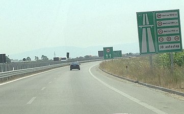 A2 Fier - Vlore known as the Independence Highway