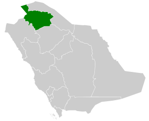 Эль-Джауф на карте
