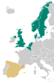 Image 24Contemporary European monarchies by type of succession   Absolute primogeniture   Male-preference cognatic primogeniture   Agnatic primogeniture   Elective/appointed (from Monarch)