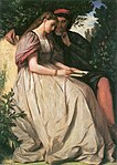 Anselm Feuerbach: Paolo und Francesca, oil on canvas, 1864 (Schackgalerie, Munich)