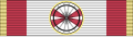 Order Zasługi Sanitarnej. Oficer – wzór 2004, wstążka wojenna.