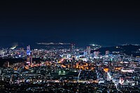 黄金山から見た広島のスカイライン夜景 （2020年11月）