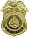 Former badge of a Criminal Investigation Command CID Agent